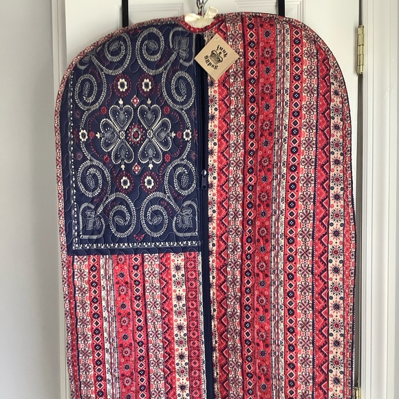 Red White and Blue Americana  tote and garment bag NWT "Junk Gypsy" Made in USA - Picture 9 of 13